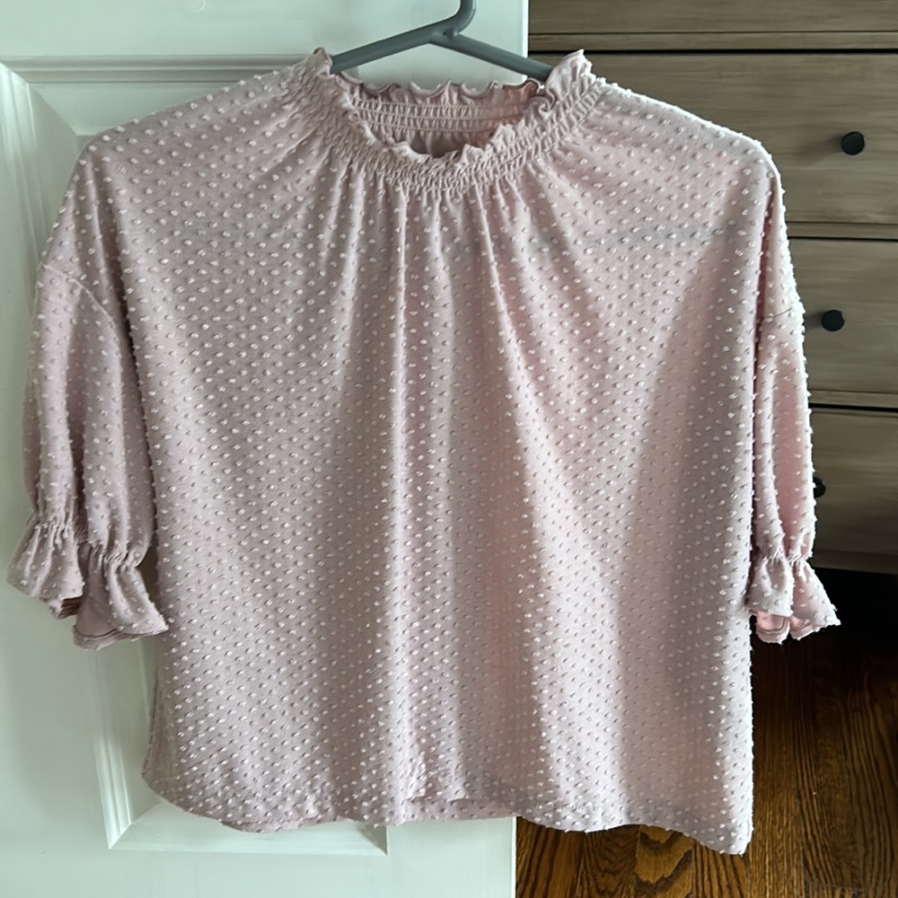 Light pink top from Madewell